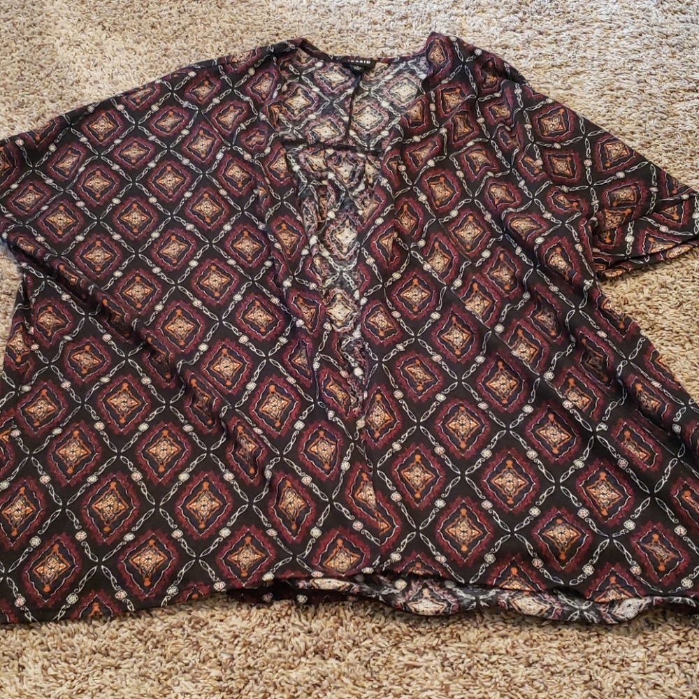 EUC short sleeved Torrid top size 1